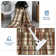 Modern Machine Washable Plaid Floor Cover with Non-Slip Backing, Stain-Resistant Low Pile Indoor Mat, Farmhouse Accent Carpet