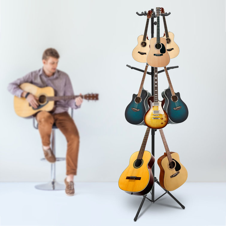 Audibax Multi-Stand 3 - Floor Stand pour 3 Guitares ou Basses - Compatible  avec les Guitares Électriques et Basses Électriques - Support Rempli de  Mousse - Résistant aux Rayures : : Instruments de musique et Sono