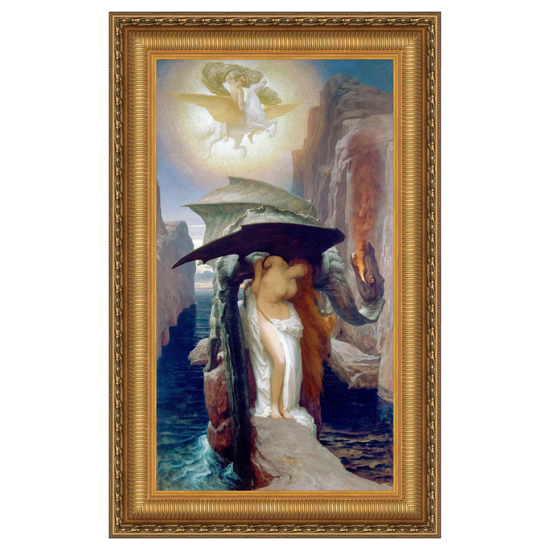 «Perseus and Andromeda» par Frederic Leighton, reproduction d'art sur toile, H 22,25 po x l 16,25 po
