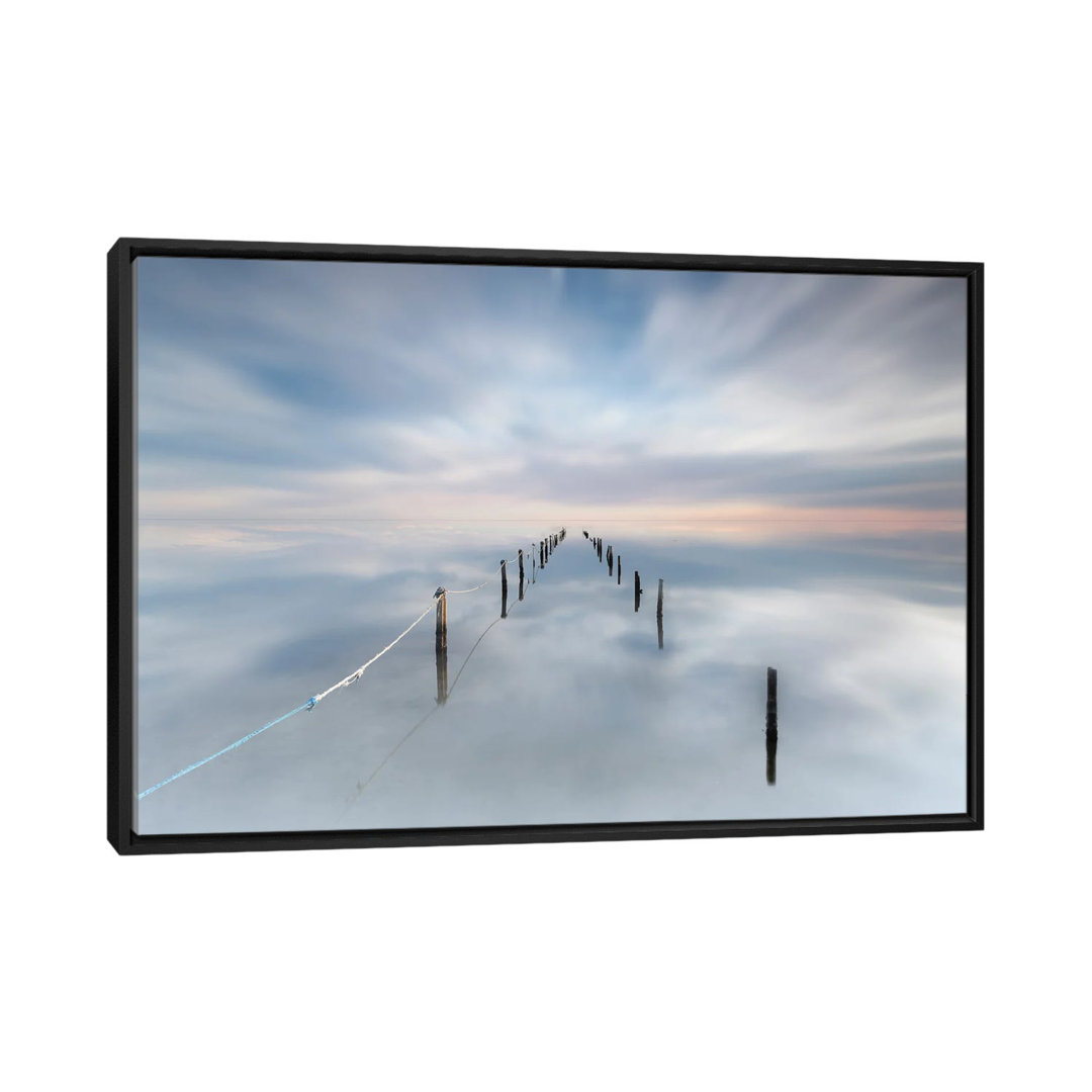 The Calm by Joaquin Guerola - Floater Frame Print on Canvas