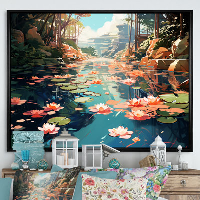 «Monets Garden Revisité Landscape II - Classics», art mural