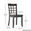 Chaise d'appoint en bois massif Alexa-Mae-1915196379