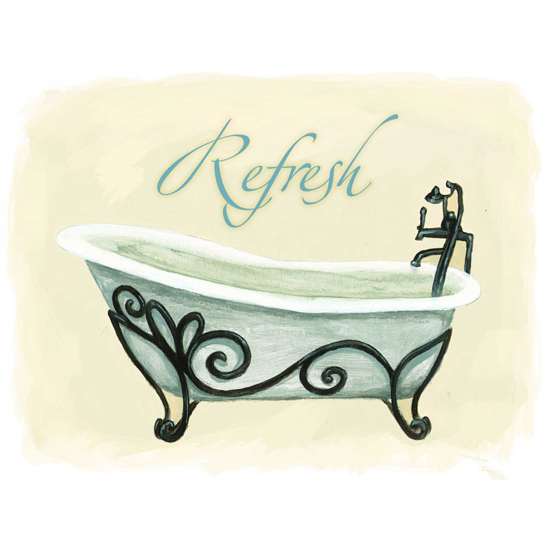 «Little Refresh Tub», reproduction sur toile tendue, L 40 po x H 30 po