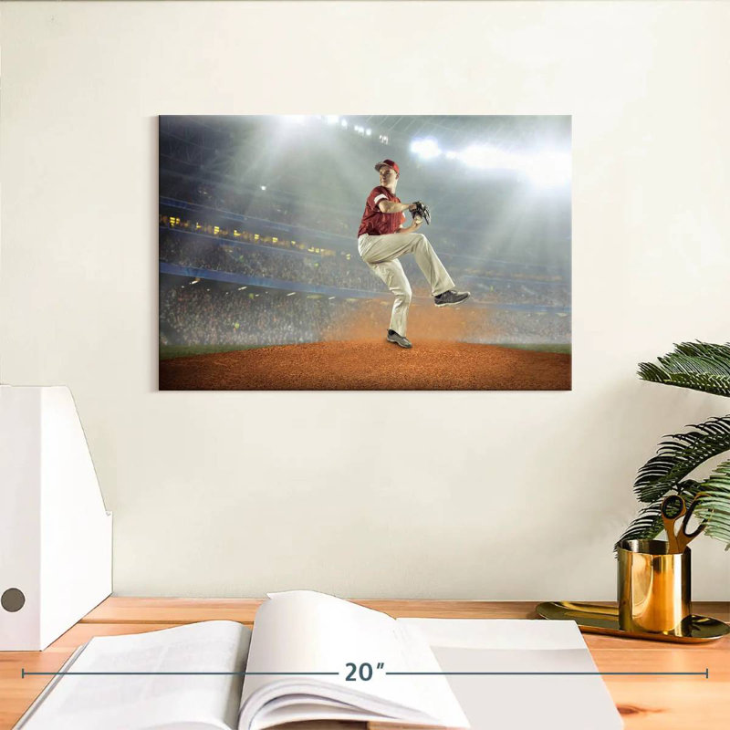 Sireci Baseball Pitcher Stance, 8" H x 12" W