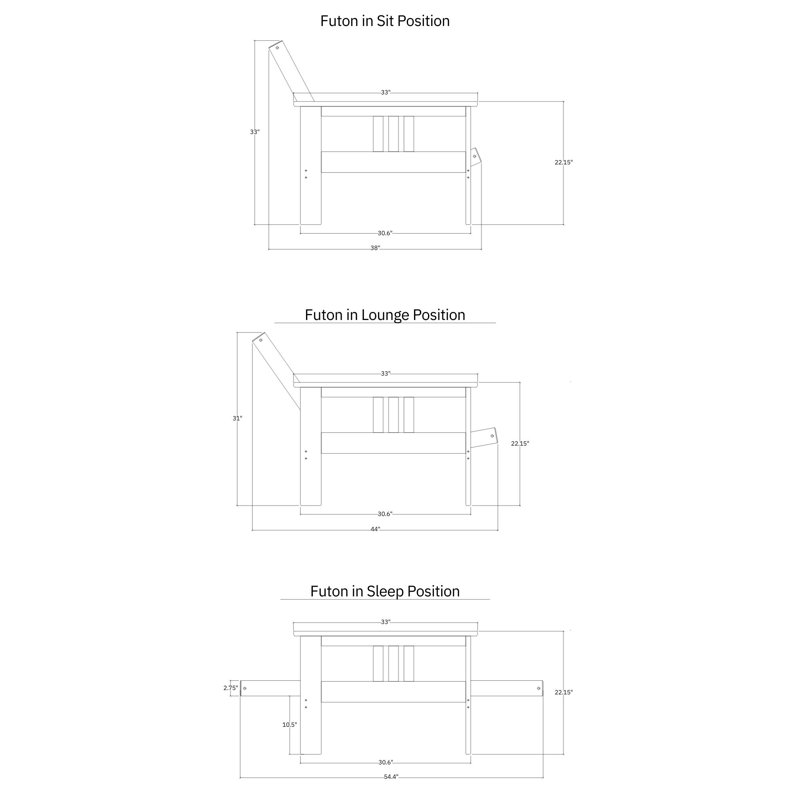 La structure de futon double Stratford comprend des tiroirs de rangement avec matelas, Barbade, Polyester gris