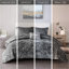 Très grand / très grand édredon en velours et coussin décoratif gris et rembourré-116011205-116011206