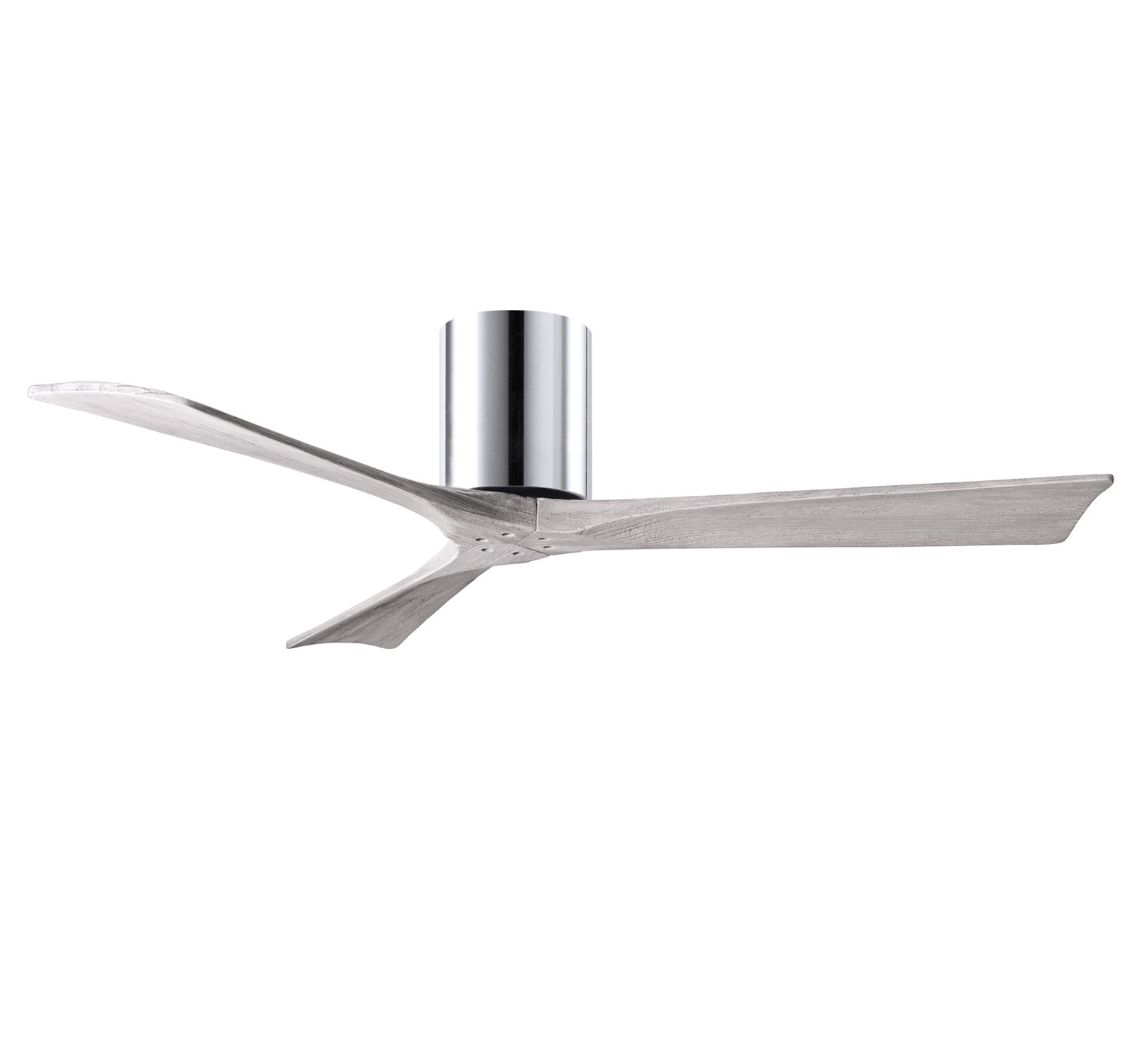 Olivier Ceiling Fan, Polished Chrome, 52", Barn Wood Tone