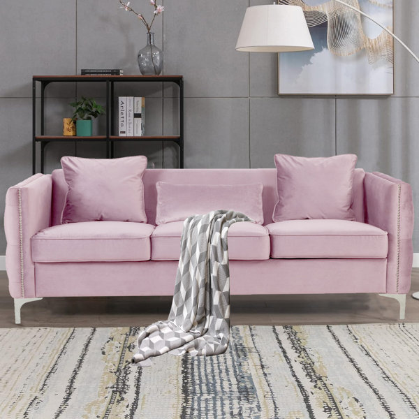 Mercer41 Thanatos 73'' Velvet Sofa | Wayfair