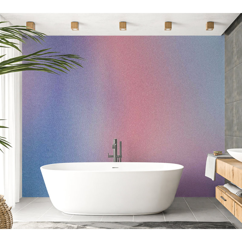 Murale pelez et collez - Rainbow Gradient Mist, L 41 po x l 57 po