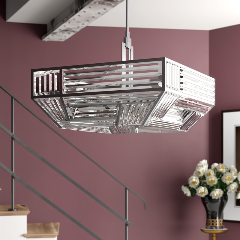Crystal Enchantment 4 - Light Chandelier, Silver