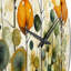 Horloge murale Green Orange Harmonious Balance II-1560627159