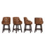 Tabouret de bar capitonné à structure en bois massif Chela-895012119-877039718