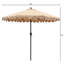 Parasol de patio festonné 9 pi Ogunoust-548916021