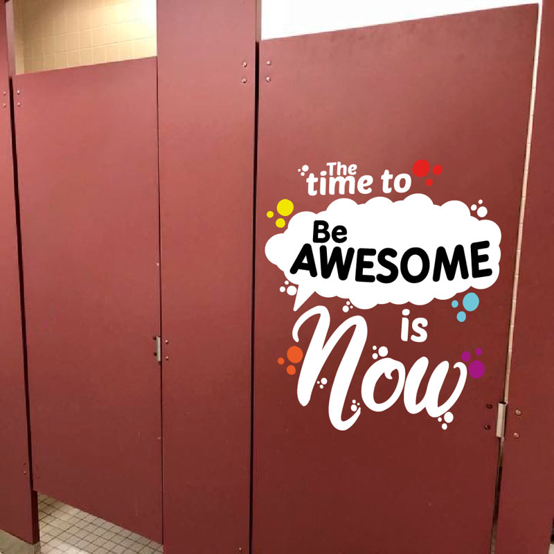 Adhésif décoratif «The Time to Be Awesome Is Now»