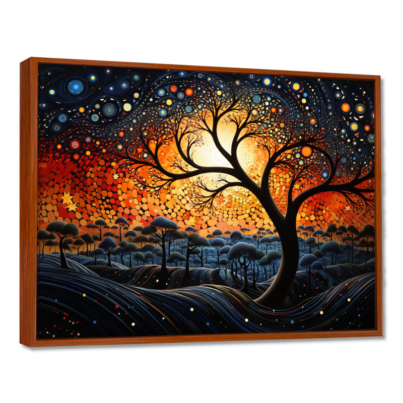 Art africain-américain, Soulful I sur toile, H 12 po x l 20 po x P 1 po, Cadre flottant brun