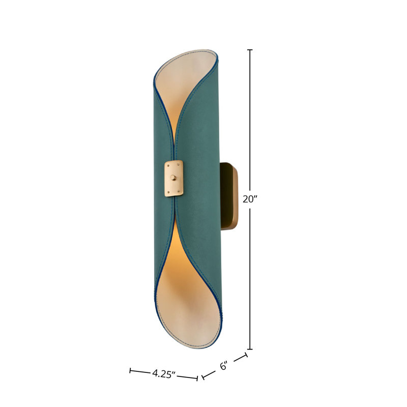 Cape 1 LT True Wall Sconce Kalco, Green