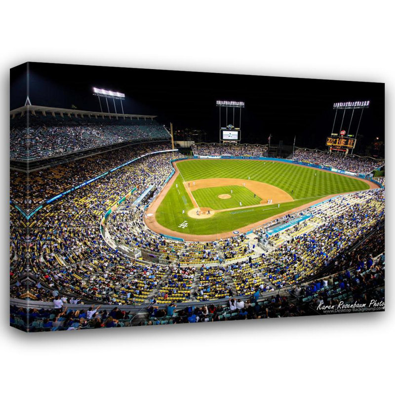 Dodger Stadium, 18" H x 24" W