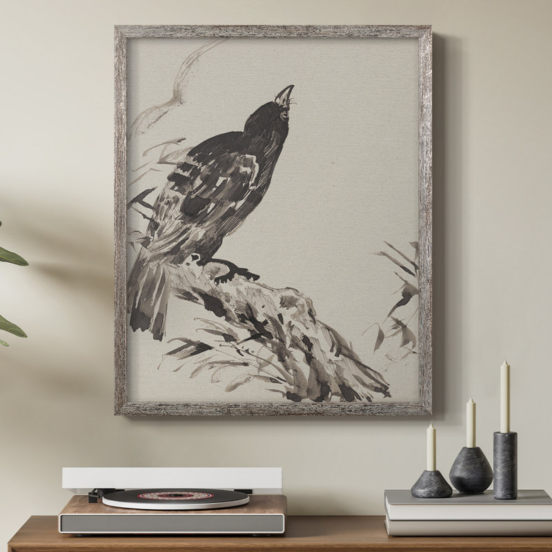 «Vintage Animal Print», reproduction encadrée en bois massif