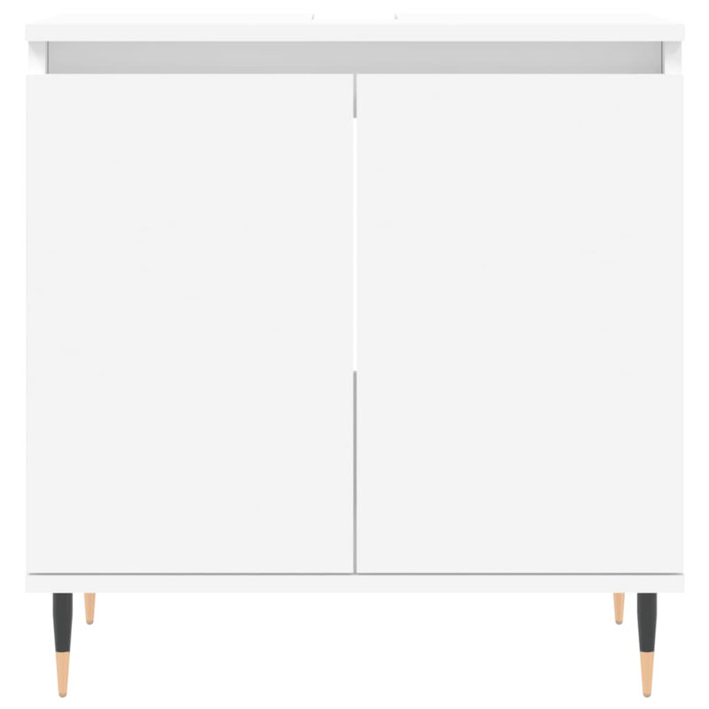 Makyrah Floor Mounted Bathroom Cabinet, White