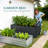 6x3x2ft Galvanized Raised Garden Bed, Rectangular Metal Planter Box, Vegetable and Flower Metal Raised Garden Bed-216466561