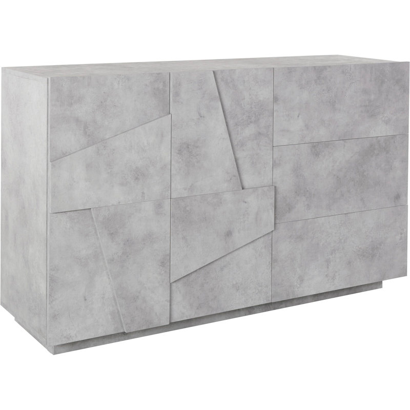 Akyah 142.9cm Sideboard, Concrete Bronx