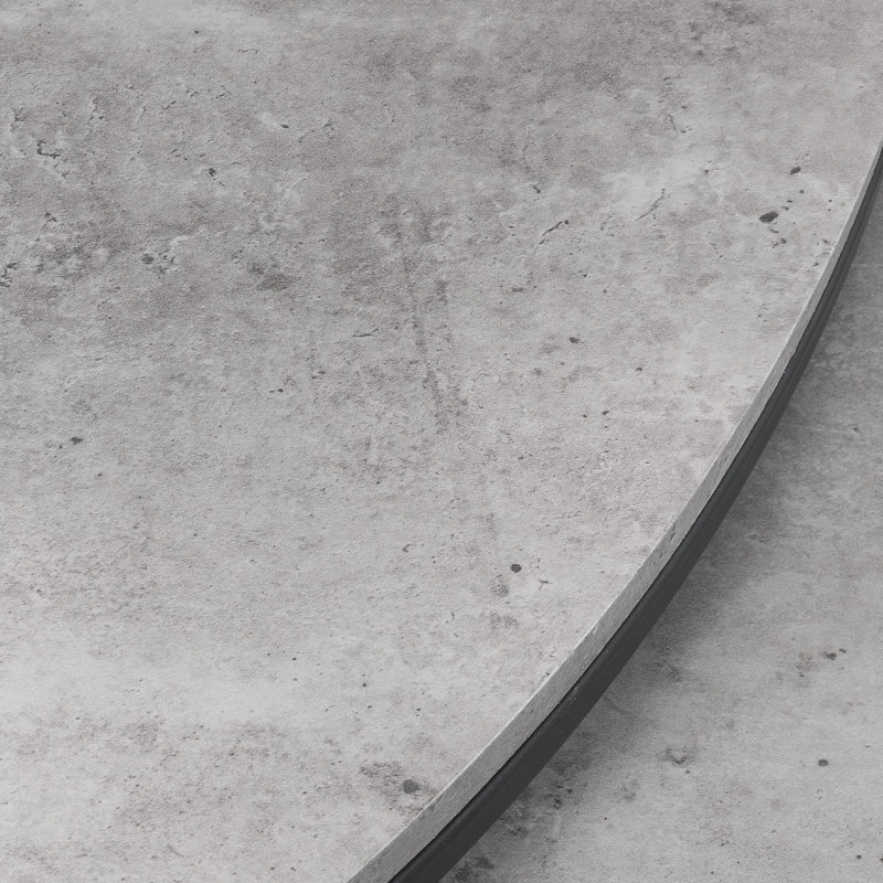 Aeris Round Nesting Tables, Concrete Grey