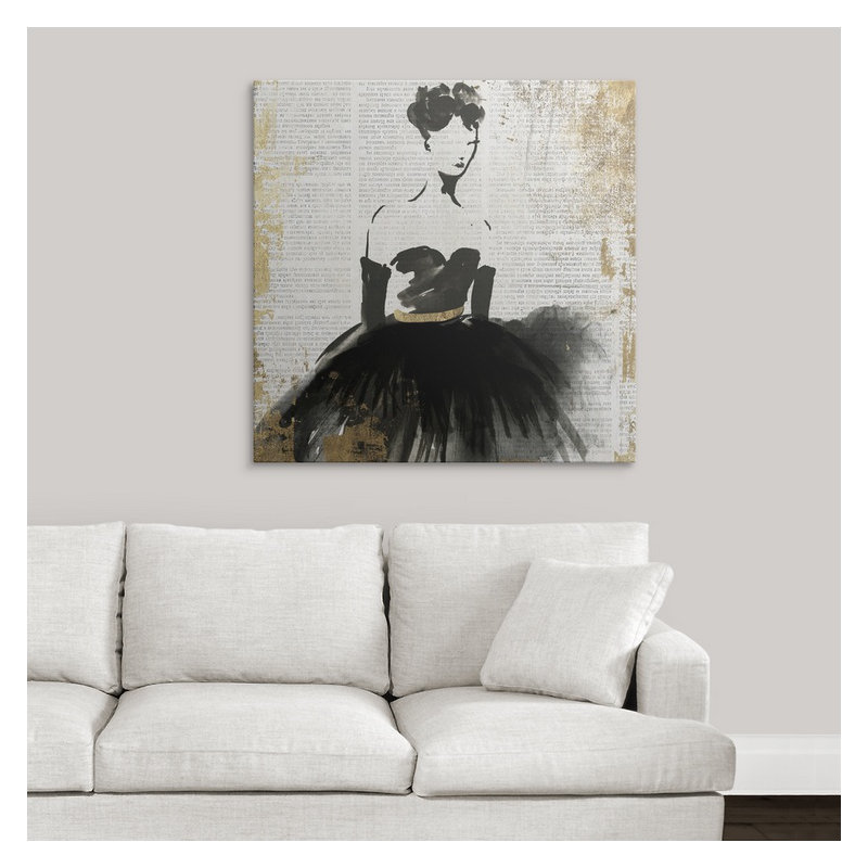 «Lady II» par Ainara, impression sur toile, H 35 po x l 35 po x P 1,5 po