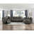 Modern Design Living Room Reclining Loveseat Gray Microfiber Upholstery Solid Wood Frame Furniture 1Pc