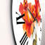 Deux roses rouges en fleurs - Horloge murale traditionnelle-60186838
