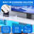 Adjustable Media Center With Mount, 2 Cabinets And LED Lights For Tvs Up To 70"-1317331637