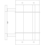 Valencia 1 - Light Flush Mounted Sconce