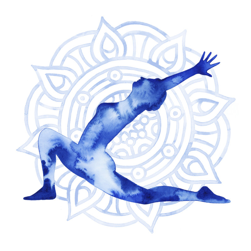 Yoga Flow II, H 30 po x l 30 po x P 1,25 po