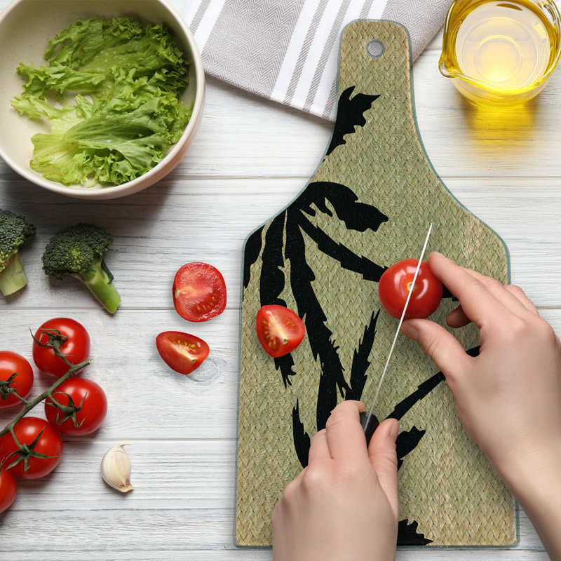 Planche à découper en verre trempé Ambesonne