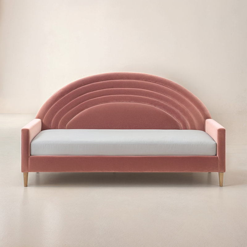 Noa Rainbow Day Bed Velvet, Pink