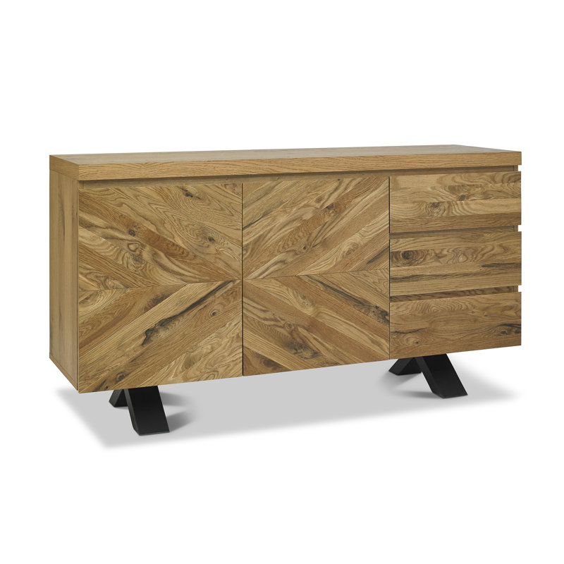 Hiram 158cm Sideboard, Rustic Oak