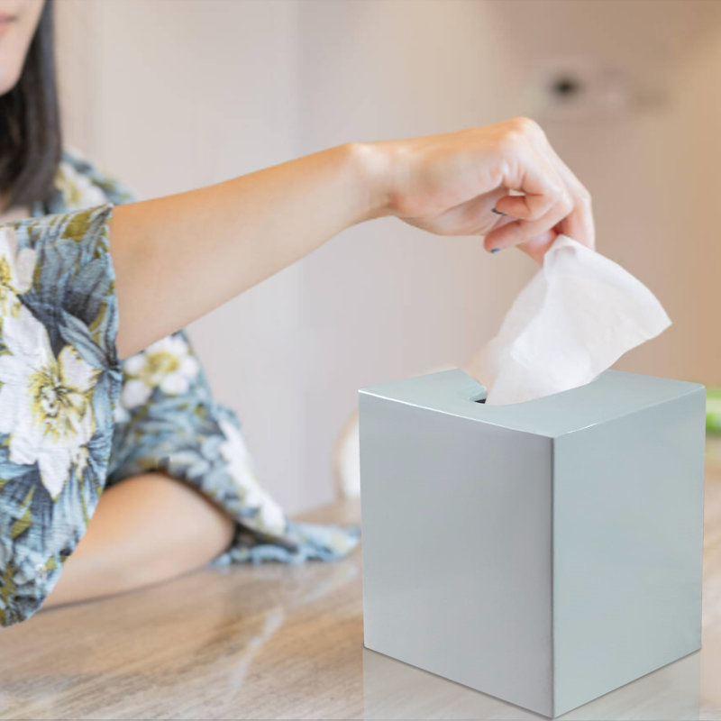 Tissue Box Cover, Gray