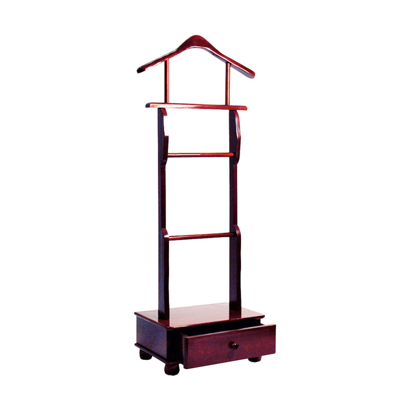 Freestanding Valet Stand, Mahogany