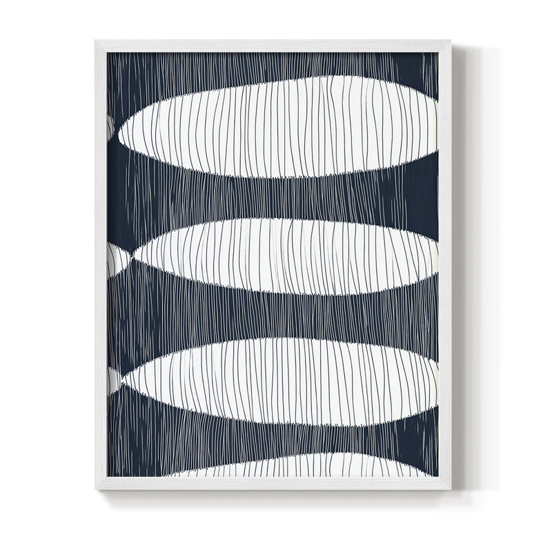 "ABSTRACT Series DCC XXXV" par J Paul, Blanc / Blanc, H 15 po x l 12 po