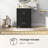 Sirois 25" Black Single Sink Bathroom Vanity With Solid Surface Composite Top-1700714407-1678267906