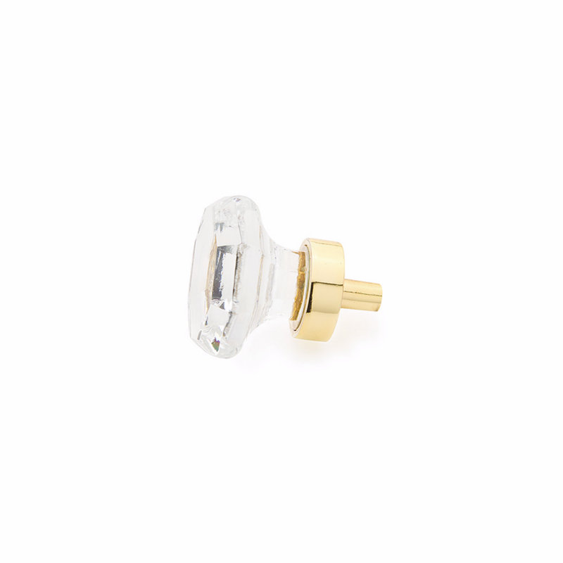 Stargaze Round Knob, Polished Brass