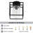 1-light Semi Flush Mount Ceiling Light With Glass Shade, Farmhouse Fixture For Kitchen, Island, Entryway, Porch, Foyer, Dining Room