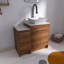 Ensemble de meuble-lavabo autoportant 36 po avec plateau en pierre frittée Aurrie, Aurrie-1121159306-1121159324