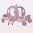 Twin Size Princess Carriage Bed With Crown,Wood Platform Car Bed With Stair-1993818738