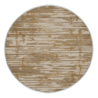 Machine Washable Abstract Beige Area Rug