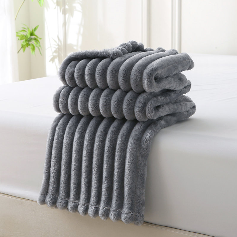 Jeté ultra doux JML, Gris, Jeté