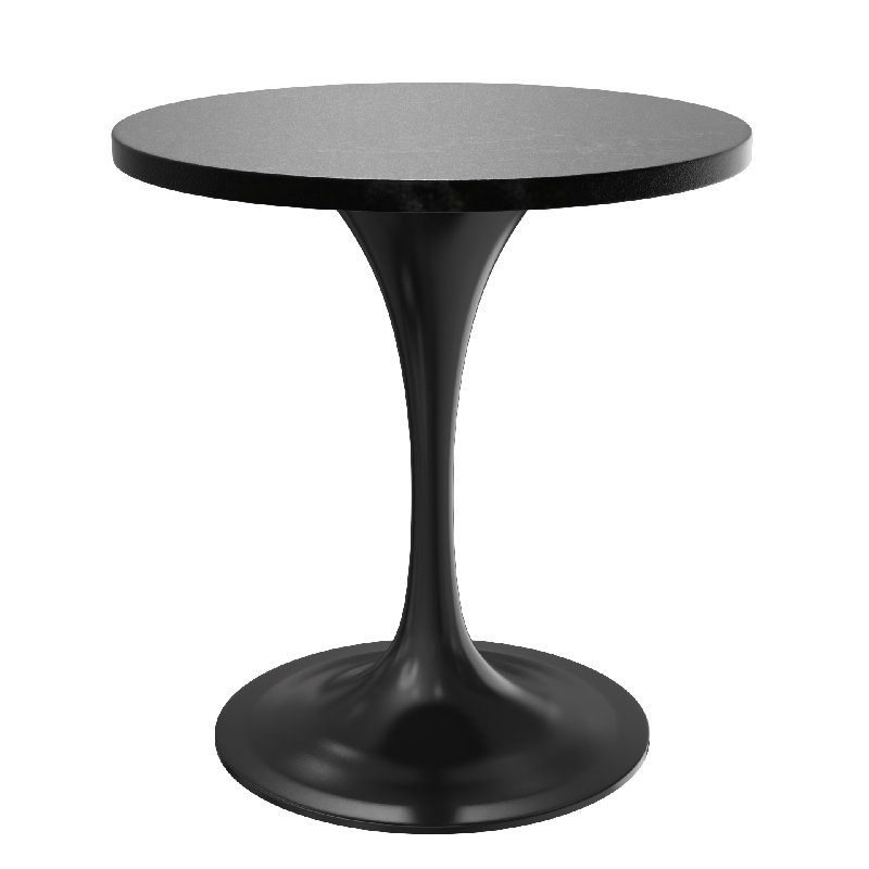 Table de salle à manger Heatherton 27 po, Noir, noir, noir, noir