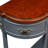 Retro Curved Wood Console Table, Half Moon Table With Open Shelf And 2 Drawers-920619422