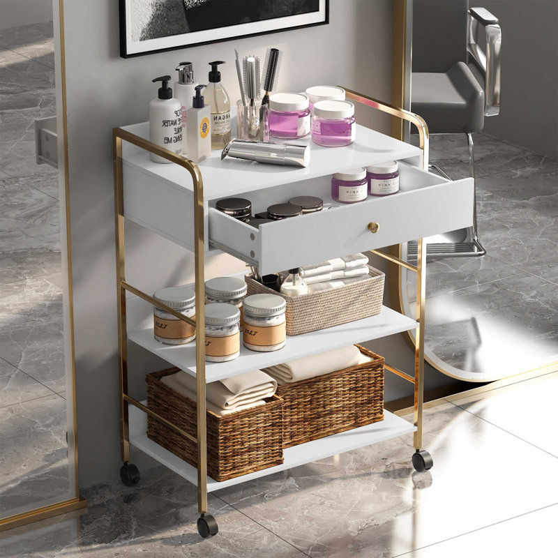 Organisateur de maquillage de grande capacité avec tiroirs