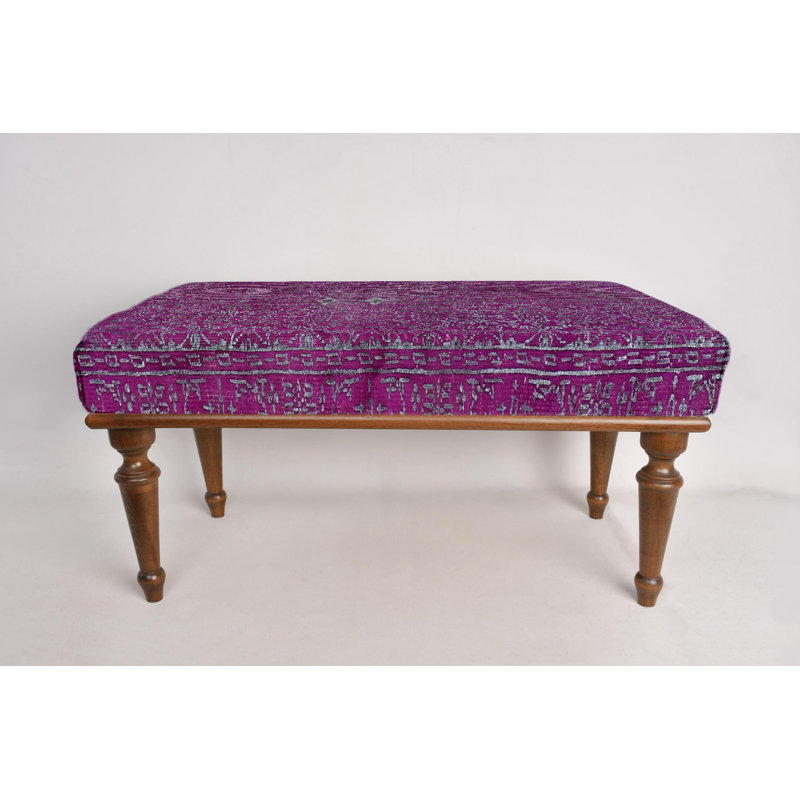 Banc, banc de vestibule, banc de meuble-lavabo, banc de repose-pieds, banc rembourré, banc de tapis turc, banc Kilim, banc de décoration intérieure, banc fabriqué à la main