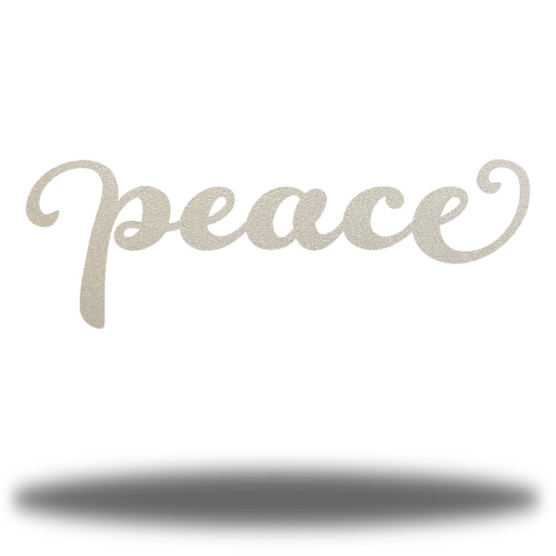 Estabanez Peace Décor, Argent, H 10 po x l 30 po x P 0,01 po